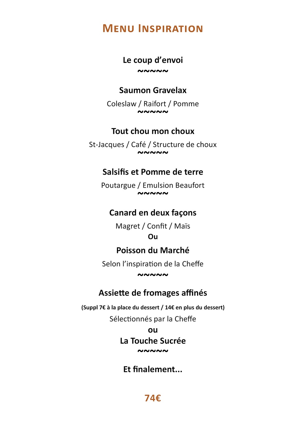 Menu Inspiration